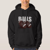 BALLEN - Football (donker) Hoodie (Voorkant)