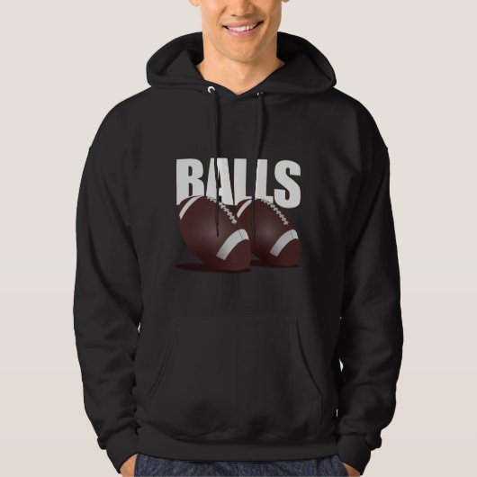 BALLEN - Football (donker) Hoodie (Voorkant)