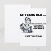 Ballen in het water, Grappige 60ste verjaardag Kaa (Voorkant / Achterkant)