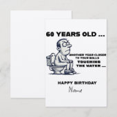 Ballen in het Water, Grappige Verjaardagskaart voo (Voorkant / Achterkant)