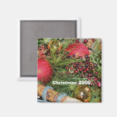 Ballen Kralen Evergreens Kerstmis Vakantie Magneet (Voorkant / Achterkant)