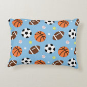 Ballen Sportthema Patroon Jongens Kamer Decor Accent Kussen (Achterkant)