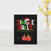 Ballen Tinsel Bijpassende kastanjes Kerstmis Paar  Kaart (Gele Bloem)