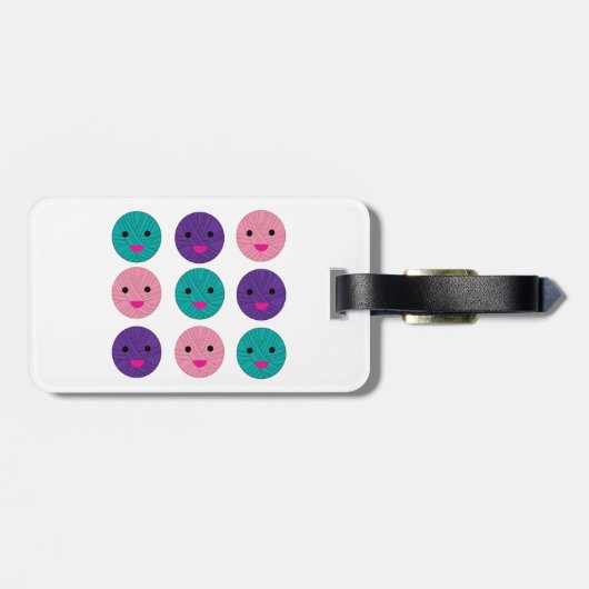 Ballen van garen Schattige Kawaii Bagagelabel (Achterkant horizontaal)