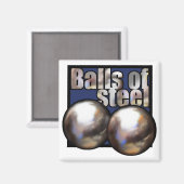 Ballen van stalen koelkastmagneet magneet (Voorkant / Achterkant)