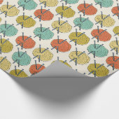 Ballen van wollen garen patroon cadeaupapier (Hoek)