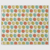 Ballen van wollen garen patroon cadeaupapier (Vlak)