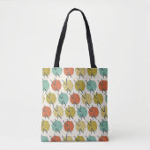 Ballen van wollen garen patroon tote bag (Voorkant)