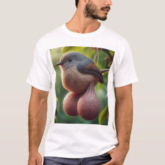 Ballen Vogelmeme. Viral Bird met Balls AI Afbeeldi T-shirt