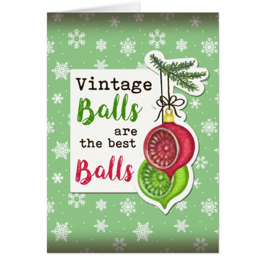  ballen zijn de beste ballen... kerstKaart (Voorkant)