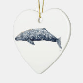 Ballena gris keramisch ornament (Links)