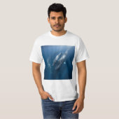 Ballenas azules enamoradas t-shirt (Voorkant volledig)