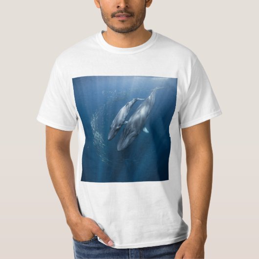 Ballenas azules enamoradas t-shirt (Voorkant)