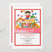 Ballenbak Uitnodigingen (Voorkant / Achterkant)