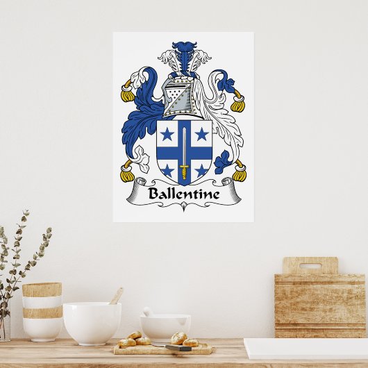 Ballentine Family Crest Poster (Keuken)