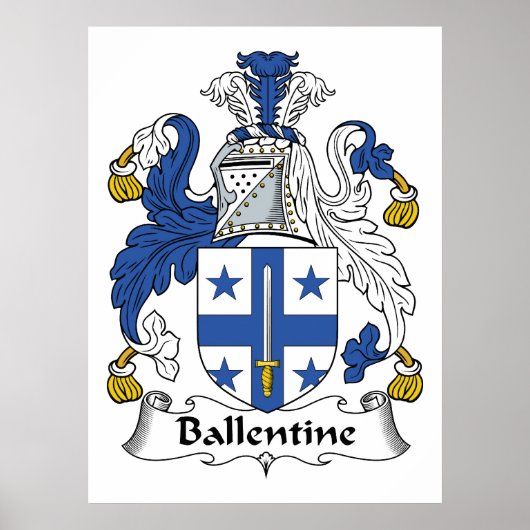 Ballentine Family Crest Poster (Voorkant)