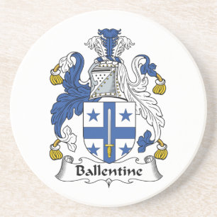 Ballentine Family Crest Zandsteen Onderzetter