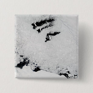 Balleny Islands, vlakbij Antarctica Vierkante Button 5,1 Cm