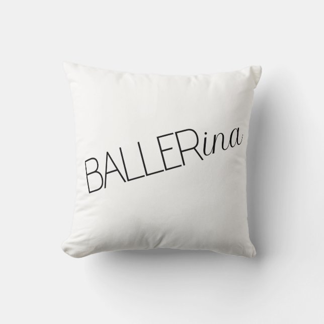 "Baller" Ballerina Sierkussen (Voorkant)