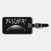 Baller (basketbal) bagagelabel (Voorkant horizontaal)
