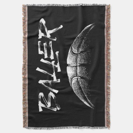 Baller (basketbal) deken (Voorkant Verticaal)