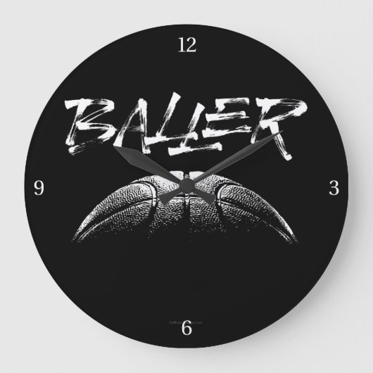 Baller (basketbal) grote klok (Voorkant)