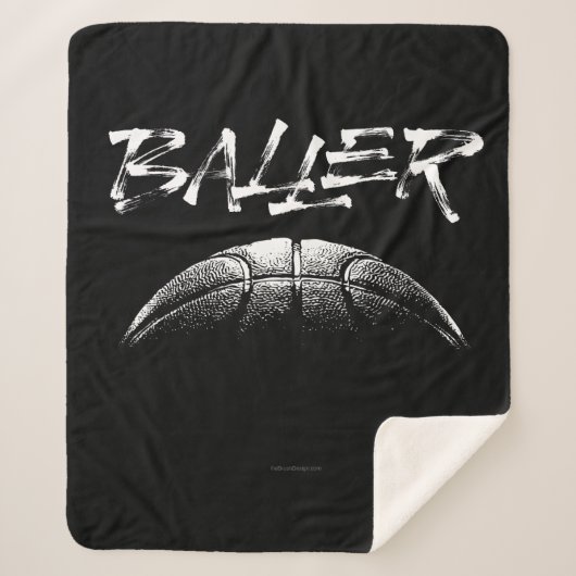 Baller (basketbal) sherpa deken (Voorkant)