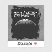 Baller (basketbal) sticker (Vel)