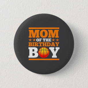 Baller Moeder Basketbal Moeder Van De Verjaardag J Ronde Button 5,7 Cm