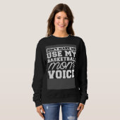 Baller Mother Streetball Hooping Bball Hoops Baske Trui (Voorkant volledig)