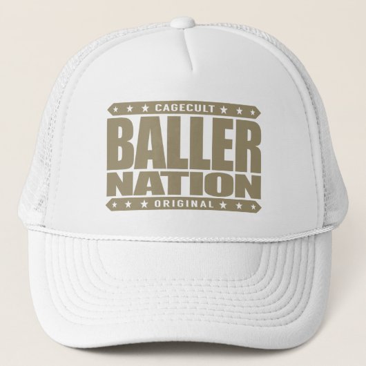 BALLER NATION - In God vertrouwen we maar blijf Ga Trucker Pet (Voorkant)