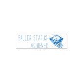 Baller status behaald leraar stempel (Design)