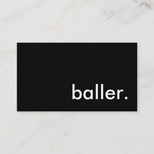baller. visitekaartje (Voorkant)