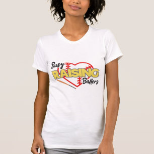 Ballerige Baseball Moeder Opvoeden T-shirt