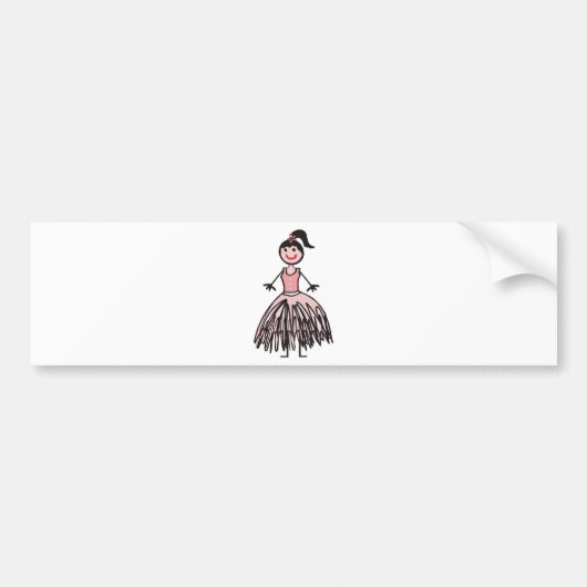 ballerina 1 bumpersticker (Voorkant)