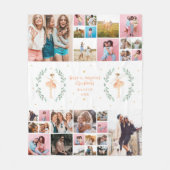 Ballerina 29 foto moderne, minimale kerstmis fleece deken (Voorkant)