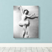 Ballerina 2 canvas afdruk (Insitu (Houten vloer))