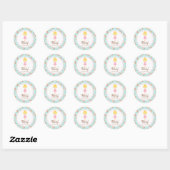 Ballerina 2 inch rond gepersonaliseerd label (Vel)