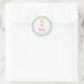 Ballerina 2 inch rond gepersonaliseerd label (Tas)