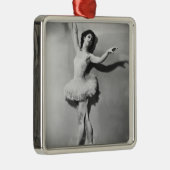 Ballerina 2 metalen ornament (Rechts)