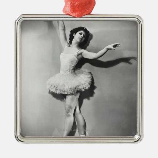 Ballerina 2 metalen ornament (Voorkant)