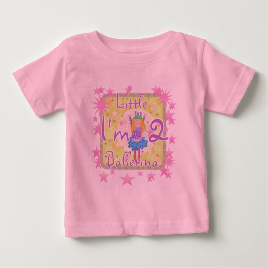 Ballerina 2e Verjaardag Tshirts en geschenken (Voorkant)