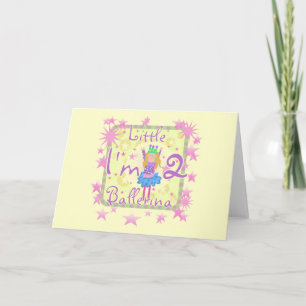 Ballerina 2e Verjaardag Tshirts en geschenken Kaart