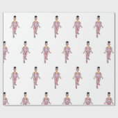 Ballerina 30"x6 voeten, Glanzend Verpakkend Docume Cadeaupapier (Vlak)