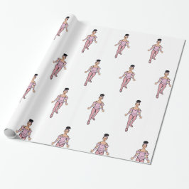 Ballerina 30"x6 voeten, Glanzend Verpakkend Docume Cadeaupapier