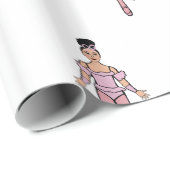 Ballerina 30"x6 voeten, Glanzend Verpakkend Docume Cadeaupapier (Rol Hoek)