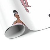 Ballerina 30"x6 voeten, Glanzend Verpakkend Docume Cadeaupapier (Rol Hoek)