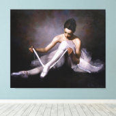 Ballerina 3 canvas afdruk (Insitu (Houten vloer))