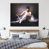 Ballerina 3 canvas afdruk (Insitu (Slaapkamer))