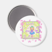 Ballerina 3e verjaardag Tshirts en geschenken Magneet (Voorkant / Achterkant)